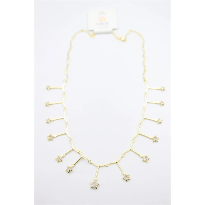 Yıldız Sallantılı Kolye - Altın