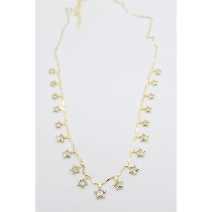 Yıldız Sallantılı Kolye - Altın