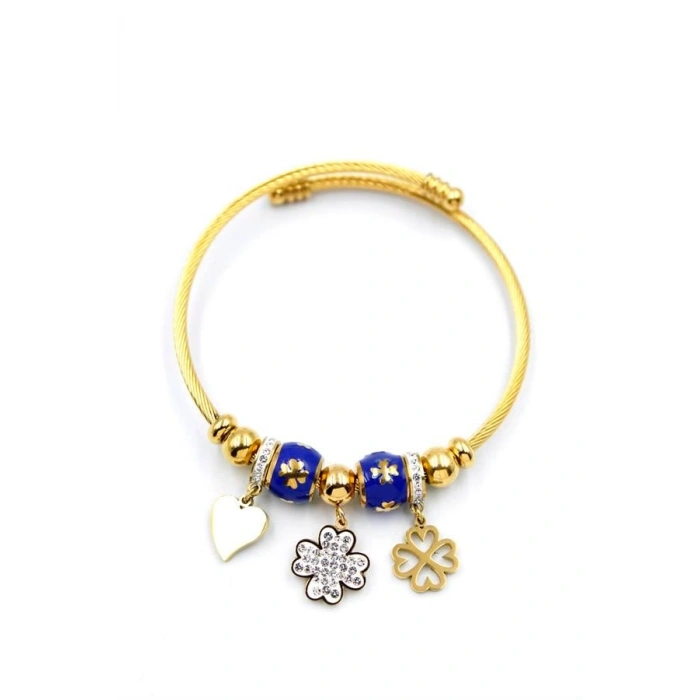 Yonca Charm Bilezik - Altın