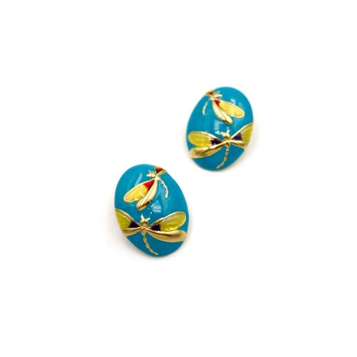 Yusufçuk Küpe - Mavi