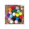12mm Renkli Karışık Yumuşak Ponpon Peluş 200 Adet