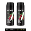 2 Adet Axe Africa Erkek Deodorant Sprey 150 ml