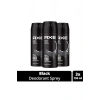 3 Adet Axe Erkek Deodorant & Bodyspray Black 48 Saat Etkileyici Koku Vücut Spreyi 150 ml