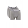3 adet Feelline Gri Pamuklu Doğal Likralı Erkek Boxer