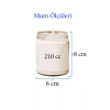 4 Adet Doğal Özel Seri Kokulu Dekoratif Kavanoz Mum 4X210 cc - Ateşli Set - RYL