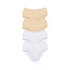 4 Adet Tutku Kadın Yüksek Bel Bato Kalın Lastik Külot S9