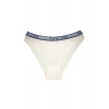 5 Adet Beli Yazılı Pamuklu Kalın Lastik Kadın Slip Külot