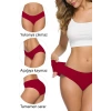 6 Adet Kadın Dikişsiz Lazer Kesim Esnek İz yapmayan Külot S7