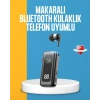 Mey İthalat® Dijital Ekranlı ve Hızlı Şarjlı Bluetooth 5.2 Makaralı Kulaklık
