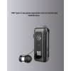 Mey İthalat® Dijital Ekranlı ve Hızlı Şarjlı Bluetooth 5.2 Makaralı Kulaklık