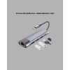 Mey İthalat® USB‑C Çoklu Bağlantı Merkezi – 5 Gbps, 100‑240 V, Sağlam Eloksal Tasarım