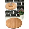 Bambu Döner Standlı 30 cm Lüx Sunum Tabağ 28x28x3,5cm Royaleks-BLS3030DBNR