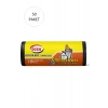 Büyük Boy Çöp Torbası 65 x 80 cm 10 Lu Rulo x 50 Paket = 500 Adet (Siyah)