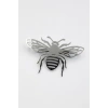Çelik Arı Broş - Gümüş