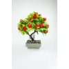 Dekor Ağaç Bereket Nar Ağacı Saksılı Dekoratif Ağaç Biblo 24x13 cm