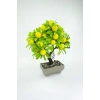 Dekor Ağaç Limon Ağacı Saksılı Dekoratif Ağaç Biblo 24x13 cm