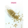 Dökme Cam Kum Boncuk (8/0) 3 mm - 20 Gram - Altın Rengi - BNC144