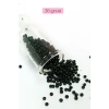 Dökme Cam Kum Boncuk (8/0) 3 mm - 20 Gram - Parlak Siyah - BNC170