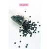 Dökme Cam Kum Boncuk Büyük Boy (6/0) 4 mm - 20 Gram - Siyah - BNC084