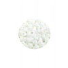 Dökme Cam Kum Boncuk Büyük Boy (6/0) 4 mm - 60 Gram - Kar Beyaz - BNC109