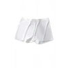 Kadın Dikişsiz Görünmez İz Yapmaz Mini Şort Boxer Beyaz