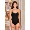 Kadın Kancalı Çıtçıtlı Body İp Askı Siyah 2082B