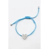 Kalp İp Bileklik - Turkuaz