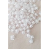 Küp Boncuk İçten Boncuklu Bileklik Çanta Boncuğu 10 mm 50 gr Beyaz - BNC456