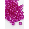 Küp Boncuk İçten Boncuklu Bileklik Çanta Boncuğu 10 mm 50 gr Mor - BNC451