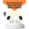 Mey İthalat® 10.000 Oyun Destekli, Çift Kollu 4K Projeksiyon – HDMI, USB, AUX, Ethernet Yok