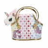 Mey İthalat® 10873 Taşıma Çantalı Peluş Unicorn Lou Lou -