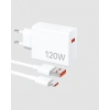 Mey İthalat® 120W Süper Hızlı Şarj Adaptörü – Type-C Kablo Dahil, Yüksek Voltaj Korumalı