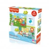 Mey İthalat® 13406   Baby Puzzle - Railway & Bedtime / 12+24 Parça Puzzle / +4 yaş