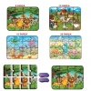 Mey İthalat® 1481 Süper Renkli 4lü Puzzle - Hayvanlar / 8+12+16+24 Parça Puzzle