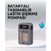 Mey İthalat® 150 PSI Kablosuz Dijital Ekranlı Taşınabilir Araç Lastik Pompası