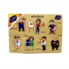 Mey İthalat® 163/164/165  Ahşap Tutmalı Meslekler