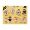 Mey İthalat® 163/164/165  Ahşap Tutmalı Meslekler