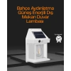 Mey İthalat® 1800 mAh Pilli Solar Duvar Aydınlatma