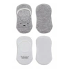 Mey İthalat®   2Li Babet Cute Face Penye Çorap 30103 Gri Beyaz