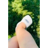 Mey İthalat®   2Li Babet Cute Face Penye Çorap 30103 Mavi-Beyaz