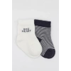 Mey İthalat®   2Li Big Heart Penye Soket Çorap 10117 Antrasit