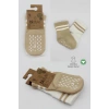 Mey İthalat®   2Li Çemberli Kaymaz Soket Çorap 10125 Bej-Ekru