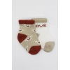 Mey İthalat®   2Li Love Dog Penye Soket Çorap 10118 Bej