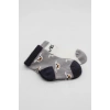 Mey İthalat®   2Li Love Dog Penye Soket Çorap 10118 Gri