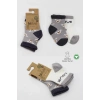 Mey İthalat®   2Li Love Dog Penye Soket Çorap 10118 Gri
