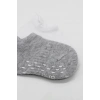 Mey İthalat®   2Li Sneakers Kaymaz Basic Penye Çorap 20103 Gri Beyaz