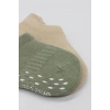 Mey İthalat®   2Li Sneakers Kaymaz Colours Penye Çorap 20104 Nil Bej