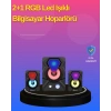 Mey İthalat® 2.1 Kanal RGB LED Oyun Hoparlörü Subwoofer Destekli
