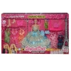 Mey İthalat® 264 EDANUR  BEBEK ELBİSE SETLİ