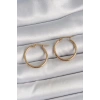 Mey İthalat® 316 Çelik Gold Renk 22mm Kadın Halka Model Kadın Küpe